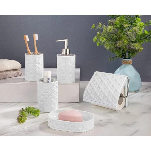 Bathroom Accessories 5 in 1 Acrylic Bath Set