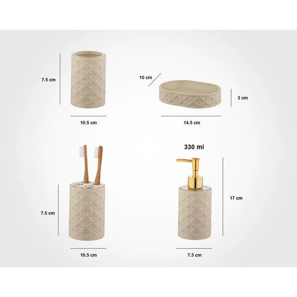 Bathroom Accessories 6 IN 1 Acrylic Bath Set