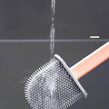 Soft Bristles Toilet Waterproof Brush with Quick Drying Holder Set