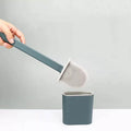 Soft Bristles Toilet Waterproof Brush with Quick Drying Holder Set