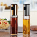 Stainless Steel Glass Oil Spray Bottle Pump for Oil-Control Kitchen Olive Oil-Sprayer Pot Bottle Dispenser 250 ML