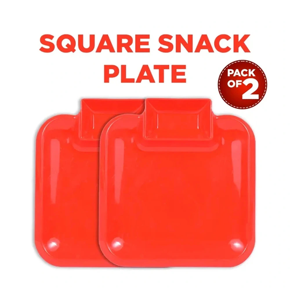 Square Snack Plate (Pack of 2)