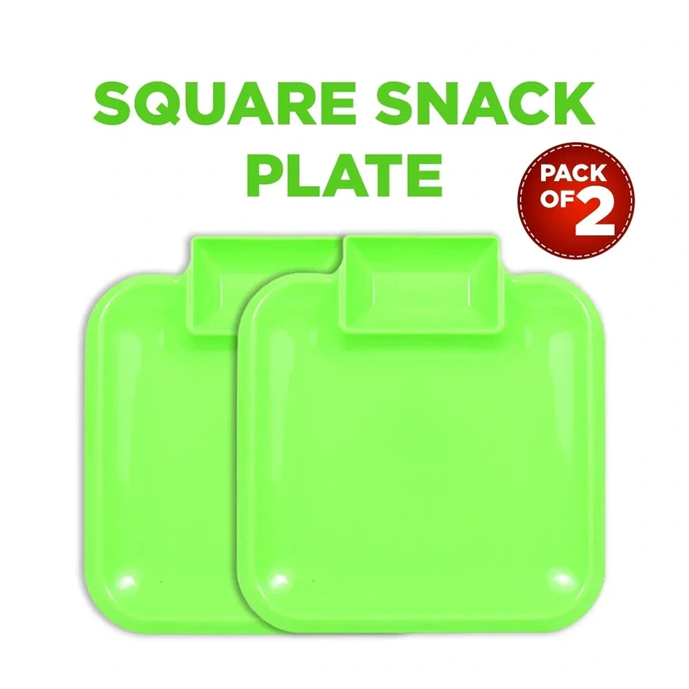 Square Snack Plate (Pack of 2)