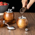 Elegant Wood Spice Grinder – Manual Crank for Fresh Flavor