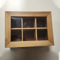 Glass‑Lid Bamboo Tea Box – 6‑Compartment & 8‑Compartment
