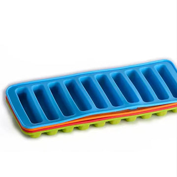 Aomily 10 Holes Finger Shaped Silicone Cookies Chocolate Jelly Candy Cake Bakeware Mold Pastry Bar Ice Block Mould Baking Tools