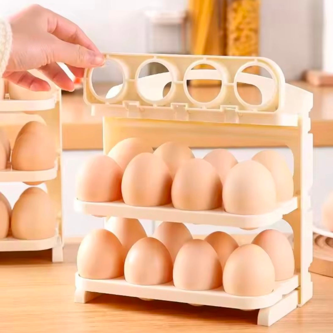 Home Use Large Capacity 24 Grids Egg Refrigerator Storage Box Special Design Egg Tray for Household Plastic Material