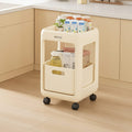 Storage Rack Station Artifact Desktop Storage Cabinet With Wheels Movable Bookshelf Trolley Storage Bag