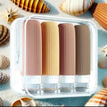 90MI/Set Silicone Travel Multicolour Cosmetic Bottles Empty Container Leakproof Refillable Bottle for Shampoo Conditioner Lotion