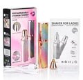 Electric Use Rechargeable Eyebrow Trimmer Razor 2 in 1 Hair Removal Facial Lipstick  pen Shaver for Women Epilator