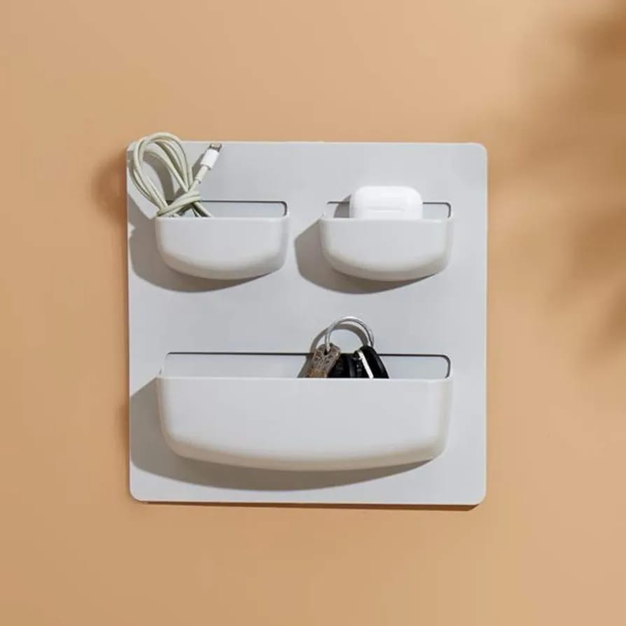 Plastic Self-Adhesive Storage Rack