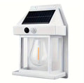 Led Solar Wall Lamp Ip65 Waterproof Intelligent Induction 3 Lighting Modes Tungsten Lamp Household Garden Light Villa Lighting