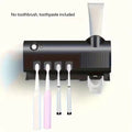 Toothbrush Holder Wall Mounted Solar UV Light Ultraviolet Toothbrush Sterilizer Automatic Toothpaste Holders Bathroom Accessory