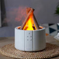 H9 Remote Control USB Air Humidifier Aroma Diffuser Ultrasonic Bonfire Flame Light Home Essential Oil Fragrance Perfume Machine