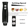 Hand Immersion Blender 500W 4-in-1 Stainless Steel Stick Food Mixer 700ml Mixing Beake 500ml Processor Whisk