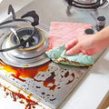 10pcs Microfiber Towel Absorbent Kitchen Cleaning Cloth Non-stick Oil Dish Towel Rags Napkins Tableware Household Cleaning