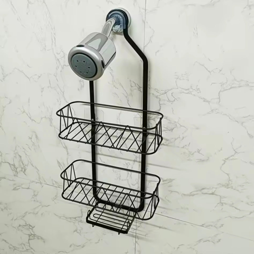 Hanging Shower Organizer Bathroom Shelf With Soap Holder Metal 3 Layers Shower Storage Shelves Bathroom Accessories Storage Rack