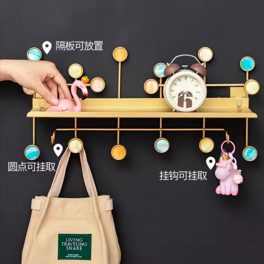 Metal Stainless Hook Hanger Wall Hooks For Clothes Coat Hat Bag Towel Bedroom Living Room Key Holder Rack Nordic Wall Decor