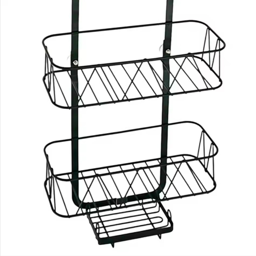 Hanging Shower Organizer Bathroom Shelf With Soap Holder Metal 3 Layers Shower Storage Shelves Bathroom Accessories Storage Rack