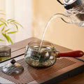 Chinese Tea Ceremony Casual Pot Small Green Orange Boiling Teapot Teapot Chinese Kung Fu Tea Set Side Handle Glass Teapot