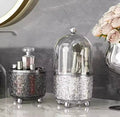 Cosmetics Luxury Storage Box Mekup Brush High-end  Storage Box Rotating Dust-Proof Dressing Table Storage Bucket Acrylic Box