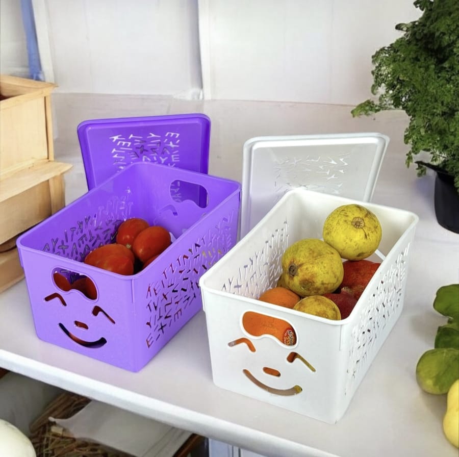 Smile Basket with Cap (3 Pc) Set