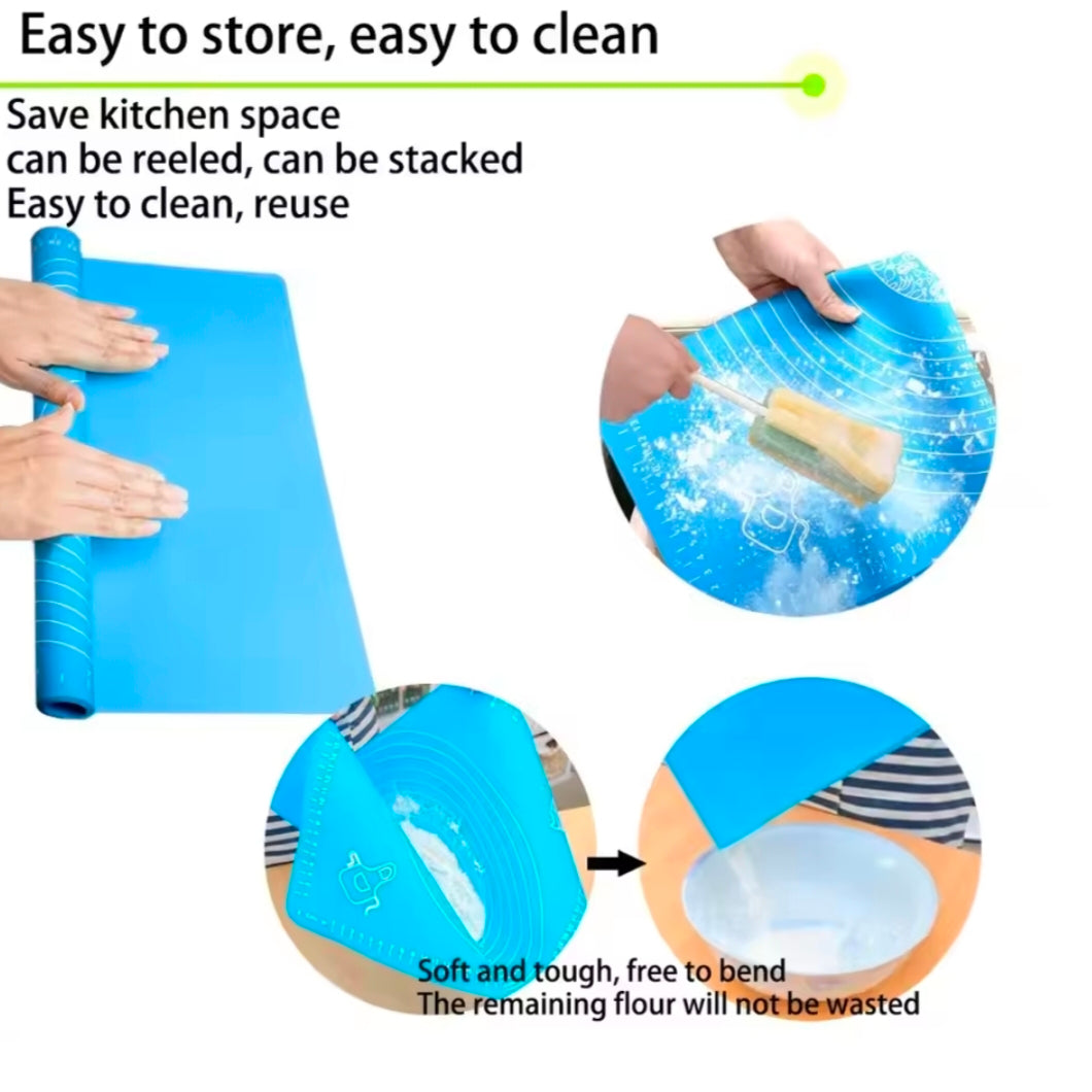 Silicone Baking Mats Sheet Pizza Dough Non-Stick Maker Holder Pastry Kitchen Accessories Cooking Tools Utensils Bakeware