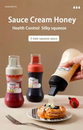 350ml Squeeze Bottles Condiment Bottle With Nozzle ketchup Mayonnaise Squeeze Bottle Honey Dispensar Kitchen Supplies
