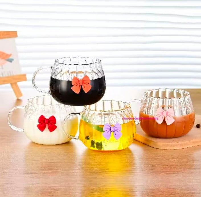 Bow Glass High Temperature Resistant High Value Household Coffee Cup