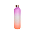 Matte Water Bottle 1000ml Plastic Water Cup With Lid Frosted Drinking Bottle for Glass With Time Market Tea Drinking Kitchen