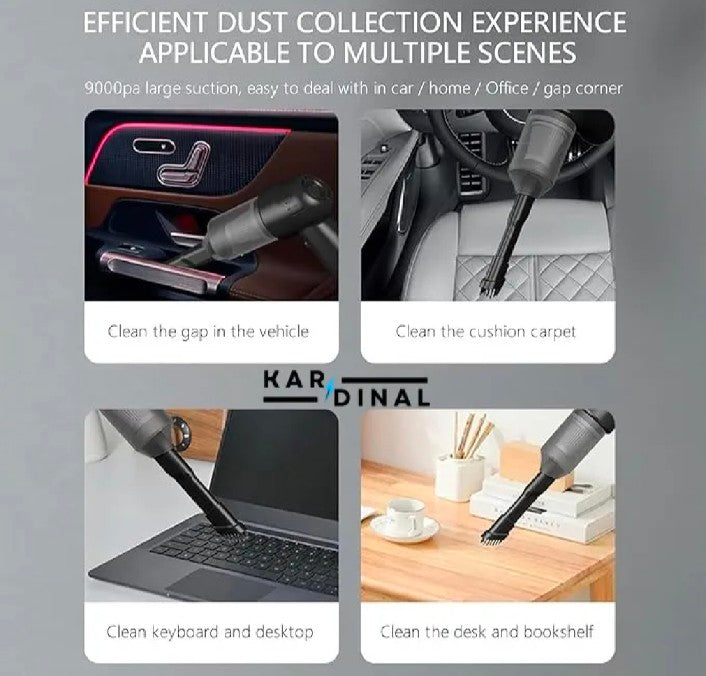 Portable Wireless Car Vacuum Cleaner Wireless Vacuum Cleaner Dual Use for Home and Car 120W High Powerful Vacuum Cleaner