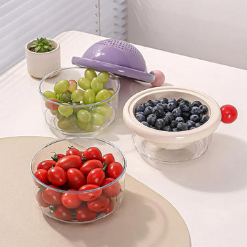 Layer Colander Home Decoration kitchen container Multifunctions for Healthy Fruit Washer