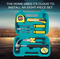 Imported Quality 9 Piece Repair Kit Household Hardware Hand Tool Set Hardware Toolbox Vehicle Emergency Kit Vehicle Emergency Toolbox Screwdriver Portable Tool Kit