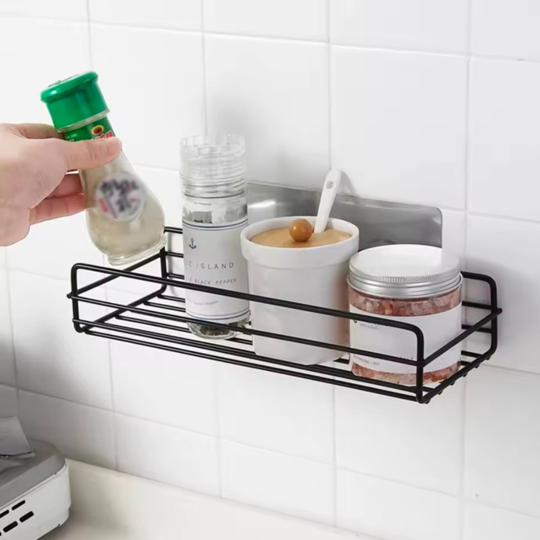 Bathroom Storage Rack Kitchen Organizer Shelf Shelves Corner Frame lorn Shower Punch Free Mounted Caddy Rack