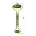 Natural Jade Stone Double-Headed Facial Massage Roller Guashe Board for Face & Body Skin Relaxation Neck Care Beauty Slimming