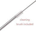 Creative Cocktail Straw Set, Stainless Steel 4 pc set