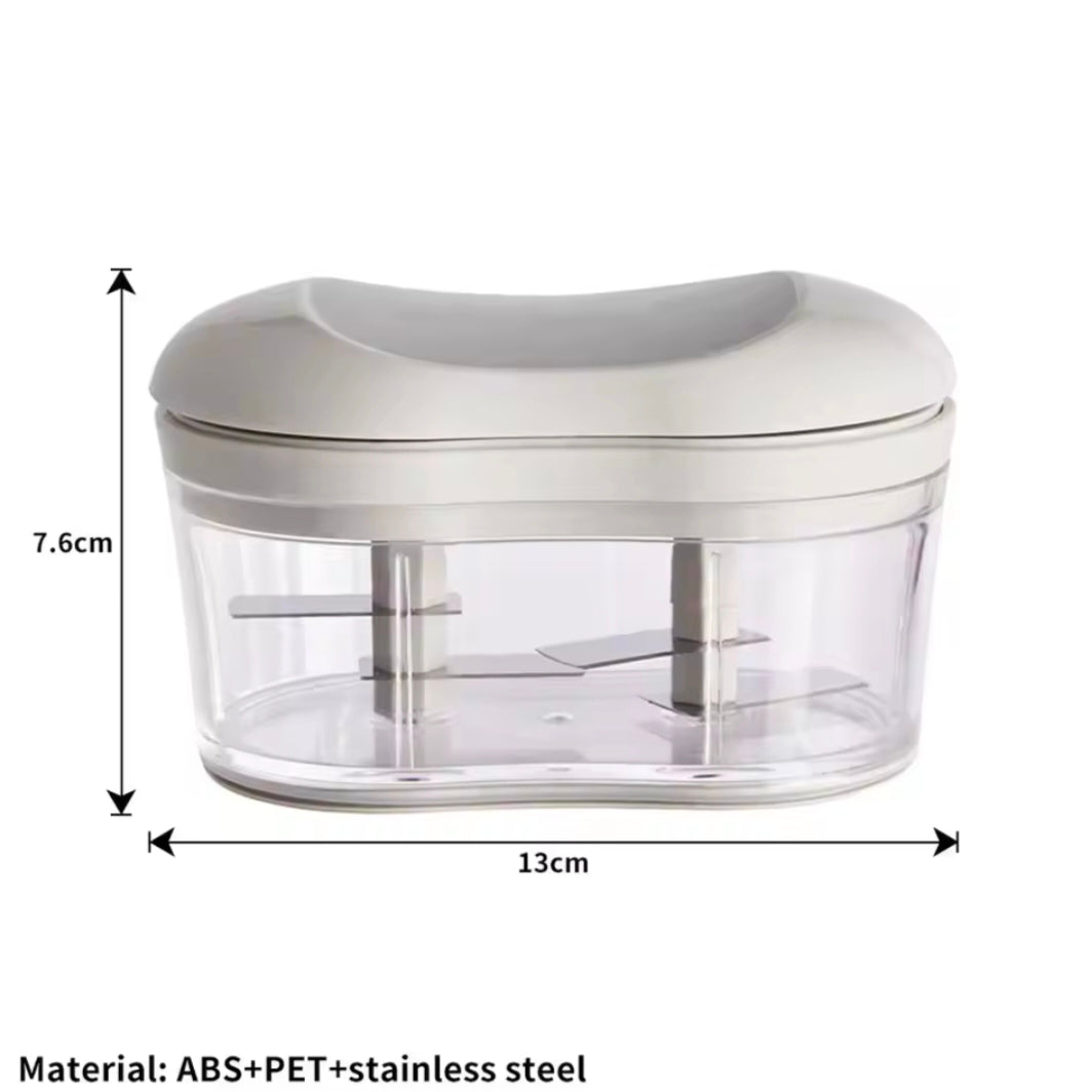 Manual Garlic Cutter Portable Home one-handed pushable telescopic garlic slicer Stainless Steel Blade Garlic Cutter