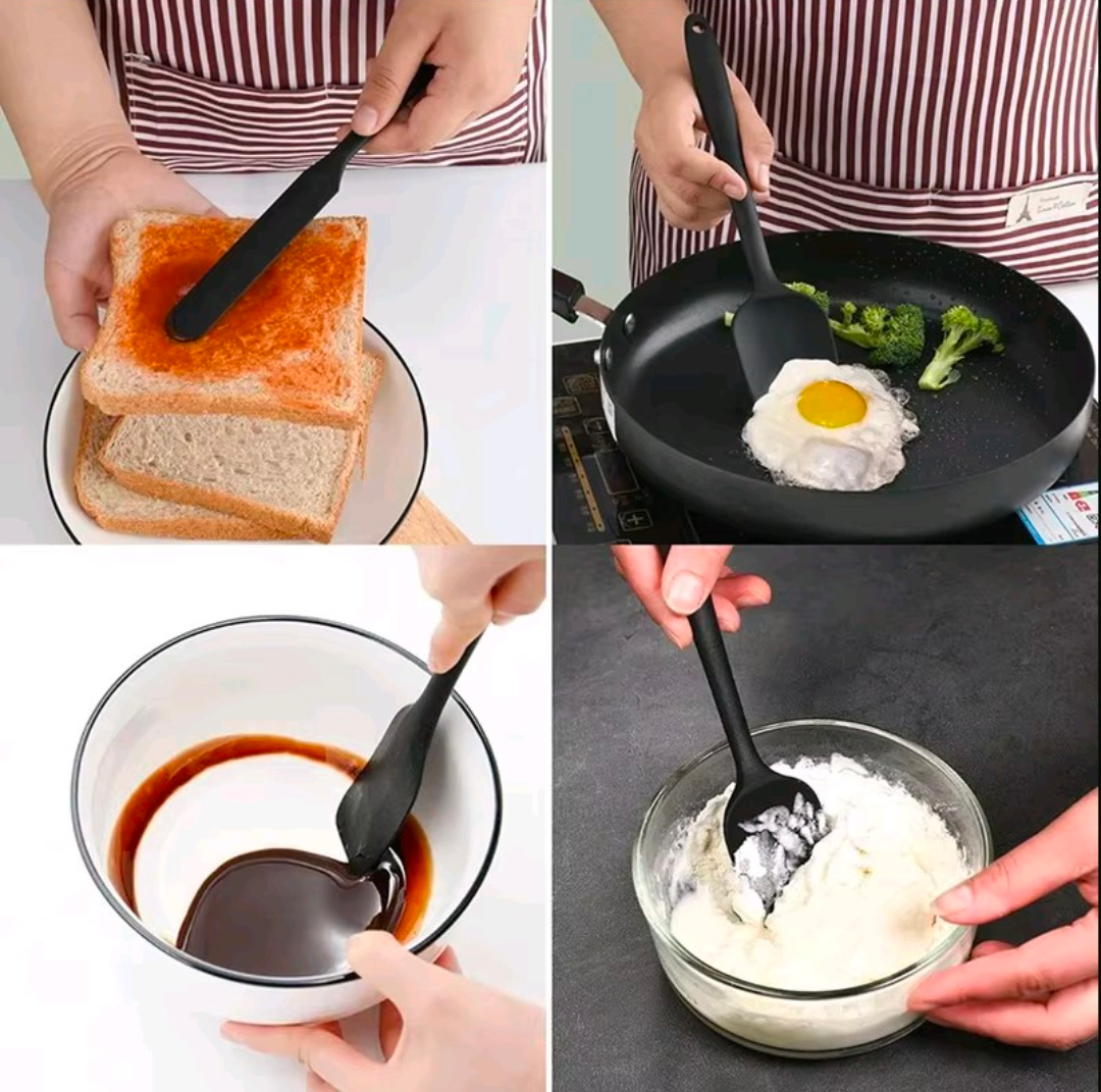 6 Pcs Silicone Kitchenware Set – Non-Stick, Heat Resistant Cooking Tools