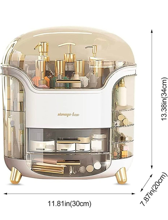 Multi-Functional Makeup Storage Box – Dustproof & Transparent