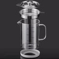 Transparent Glass Oil Filter Pot With Scale Kitchen Oil Separator &  Storage Tank With Fine Mesh Strainer Grease Container