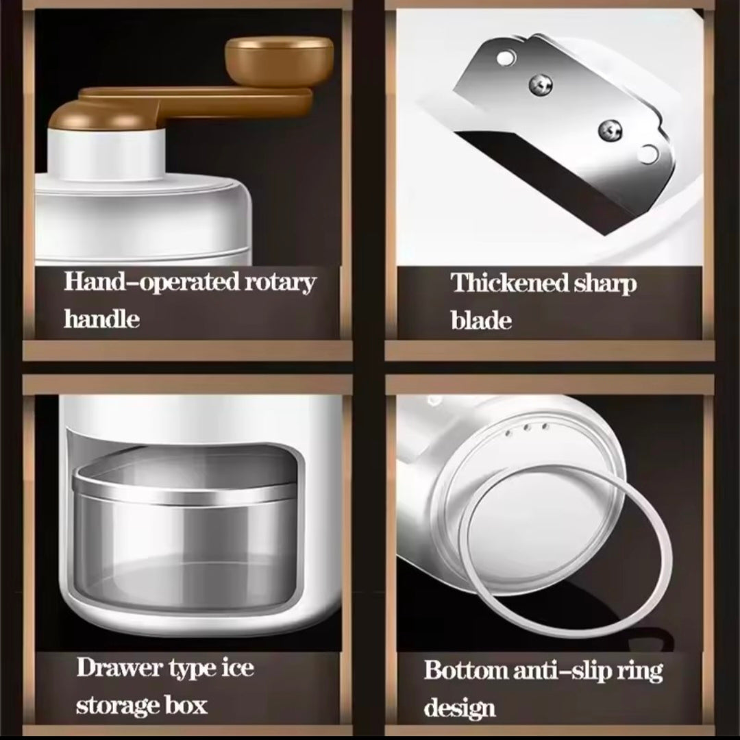 Diy Household Hand-Operated shaved Ice Milk Shake Making Smoothie Machine Kitchen Hand Ice Breaker Mein Mein Ice Shaved Ice