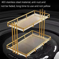 Stainless Steel Frame Acrylic Bottom Plate Storage

Holder Bathroom Washbasin Toiletries Shelf Home Dresser Cosmetic Storage Rack