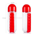 Seven-day pill Case Cup 600ml Sports Water bottle Plastic Convenient With Daily pill Box Organizer Drinking Tour Hiking Cup