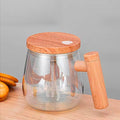 Automatic Electric Coffee Stirring Cup Maple Wood Pattern Shake Cup High Aesthetic Value Breakfast Cup Home Living Goods