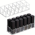 Transparent 12 Slots Lipstick Organizer