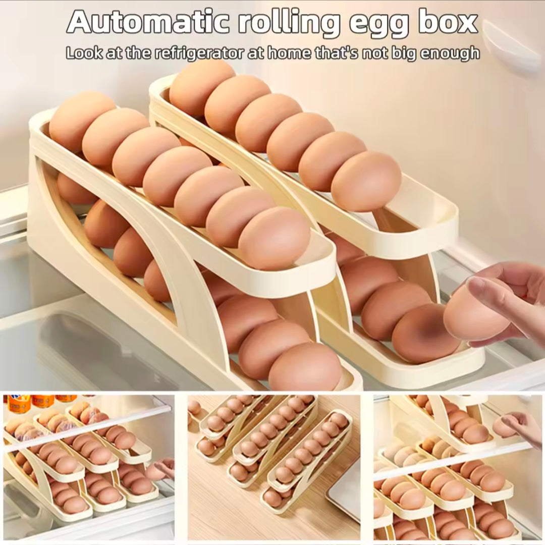 Double Layer Egg Storage Box Space-Saving Egg Tray Egg Holder for Home Refrigerator Kitchen Accessories Kitchen Gadgets