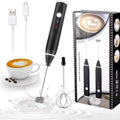 New Handheld Electric Egg Beater Household Small 304 Stainless Steel Milk Frother Electric Mini Coffee Frother Whisk Frother