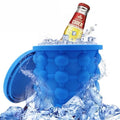 Silicone Ice Cube Maker – Portable Ice Ball Bucket with Lid