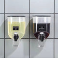 550ml Mouthwash Dispenser for Bathroom Clear Wall Mounted Mouth Wash Container Oil Dispenser for kitchen for kids and Adults