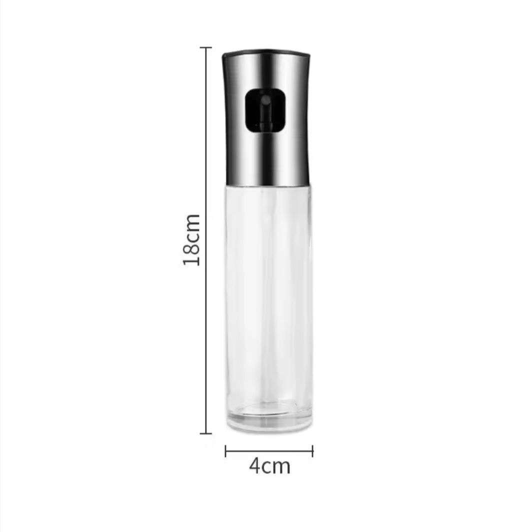 1pc 100ML Olive Oil Sprayerl, Stainless Steel Spray Bottle Spray, Kitchen Cooking Oil Spray, Glass Oil Can